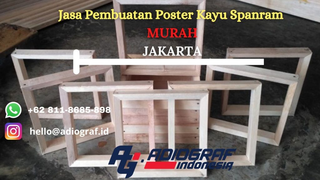 Jasa Cetak Poster Kayu Spanram Murah Jakarta