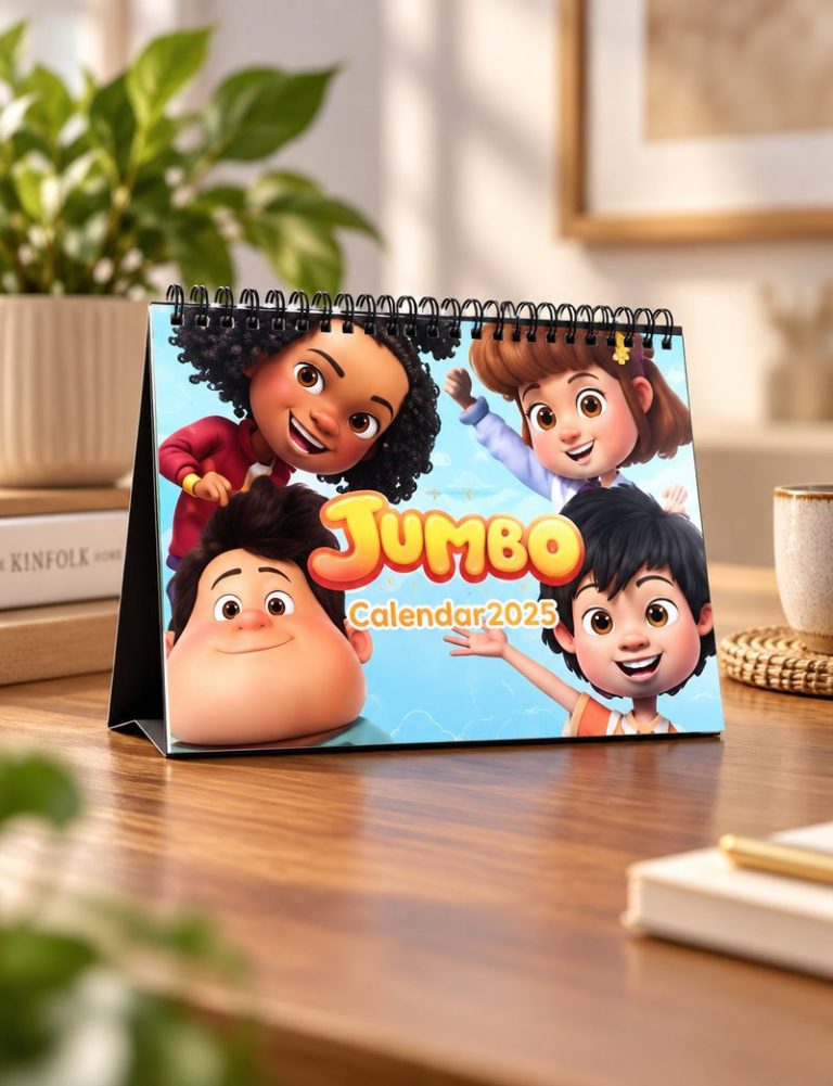 Kalender meja duduk A5 5