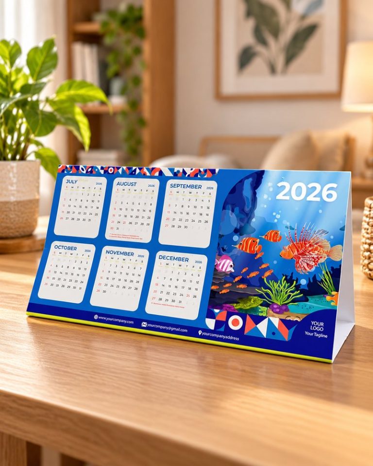 Kalender meja tripod 1
